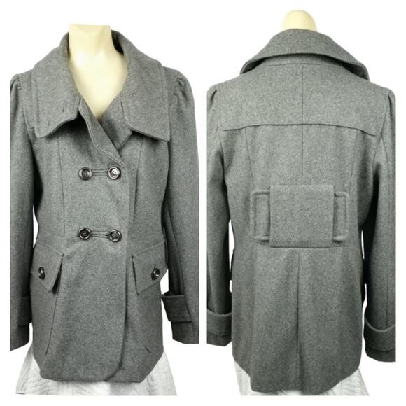 1 MADISON ~Womens Wool Blend Winter Coat~L - Picture 1 of 8